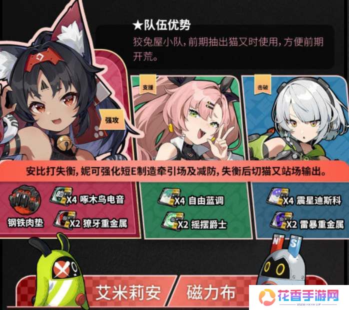 绝区零猫宫又奈配队推荐